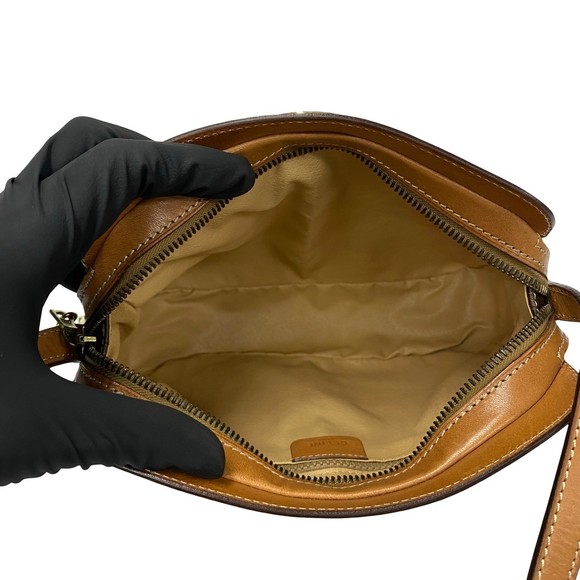 Celine Macadam Blason Triomphe Pattern Mini Shoulder Bag Brown - Picture 8 of 11